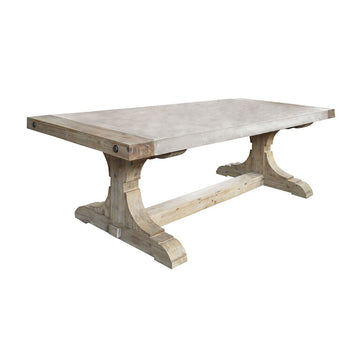 Pirate Dining Table Bench-Concrete : 16x79x18