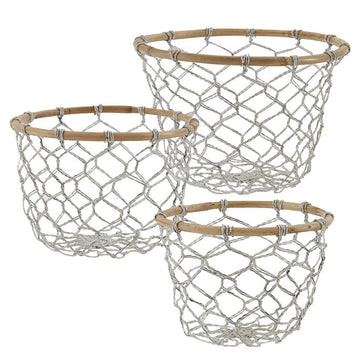 Fishnet Basket Set/3-Round