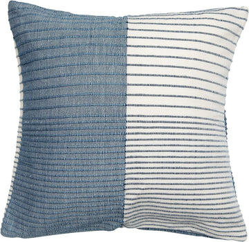 24" Woven Wool & Cotton Pillow