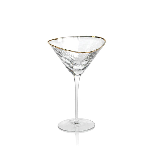Martini Glass w/ gold rim