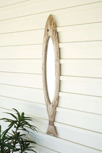 Carved Fish Mirror