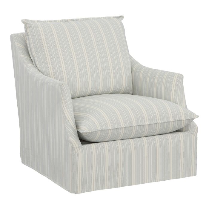 Baldwin Slipcover Swivel Chair