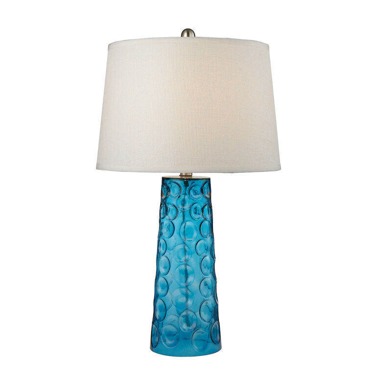 Hammered Glass Lamp